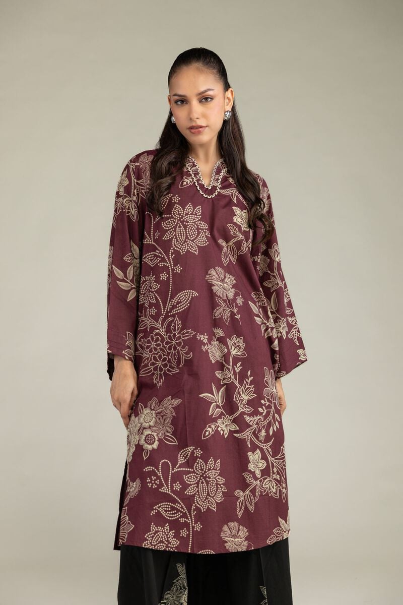 Printed | Cambric | Cambric Floral Kurta | USD 35.00