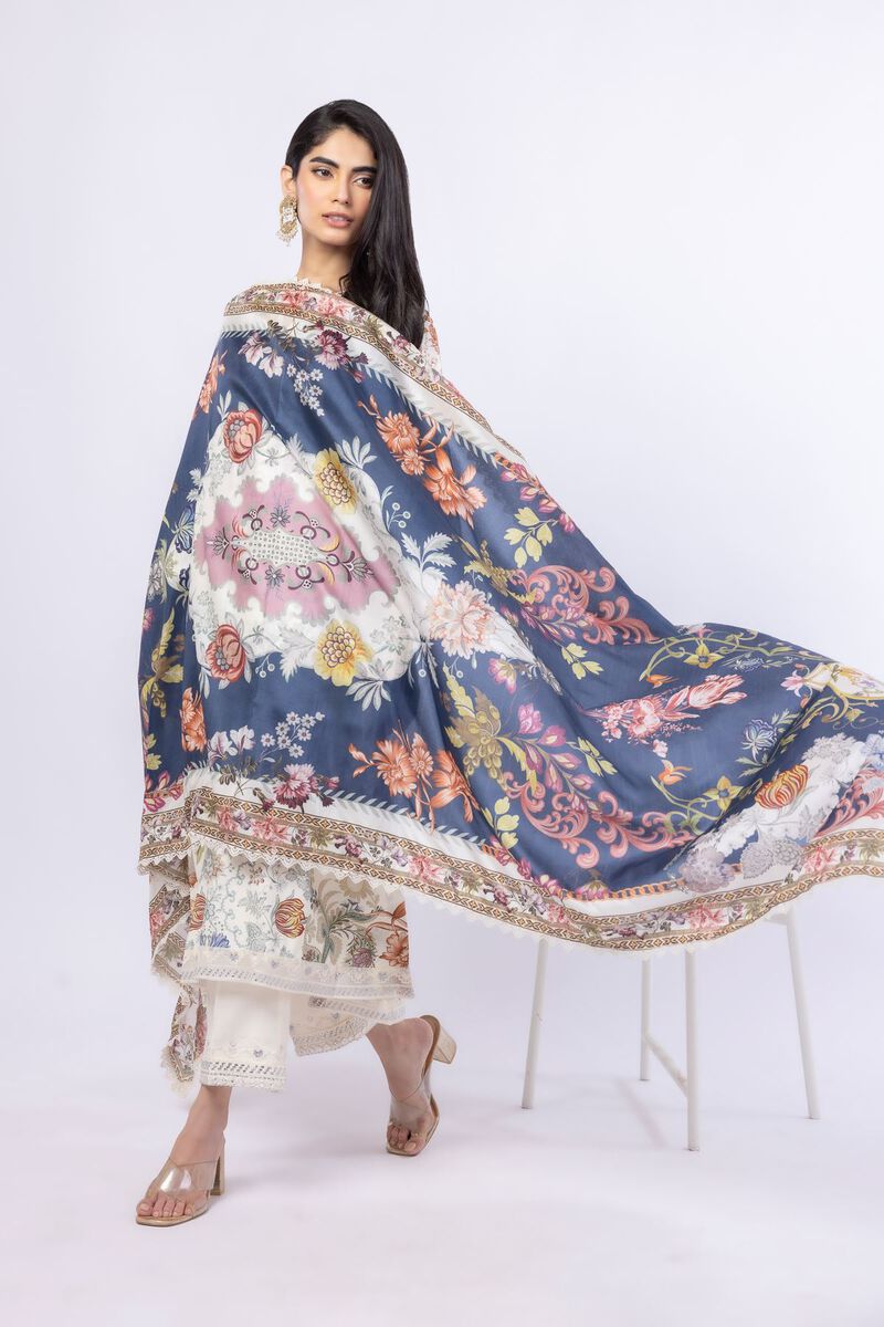 Printed | Tusser Silk | Dupatta | USD 14.00