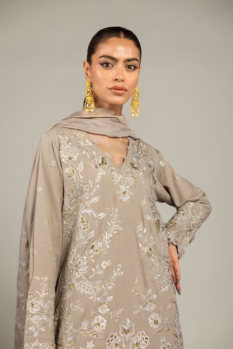 Raw Silk | Floral Tailored 3-Piece | USD 180.00