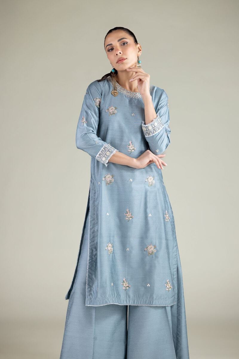 Embroidered | Raw Silk | Kurta | USD 55.00