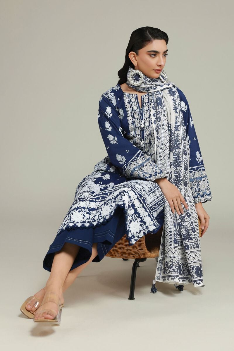 Embroidered | Cambric | Cambric 3-Piece Set | USD 85.00