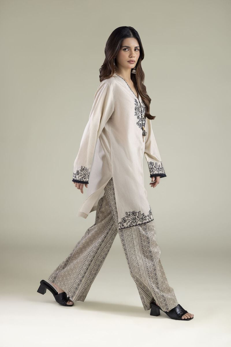 Embroidered | Cambric | Tailored 2-Piece Outfit | USD 55.00