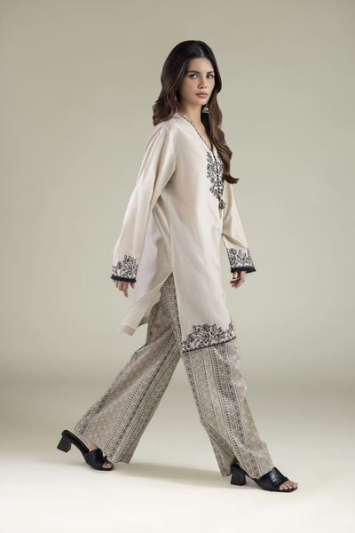 Embroidered | Cambric | Tailored 2-Piece Outfit | USD 55.00