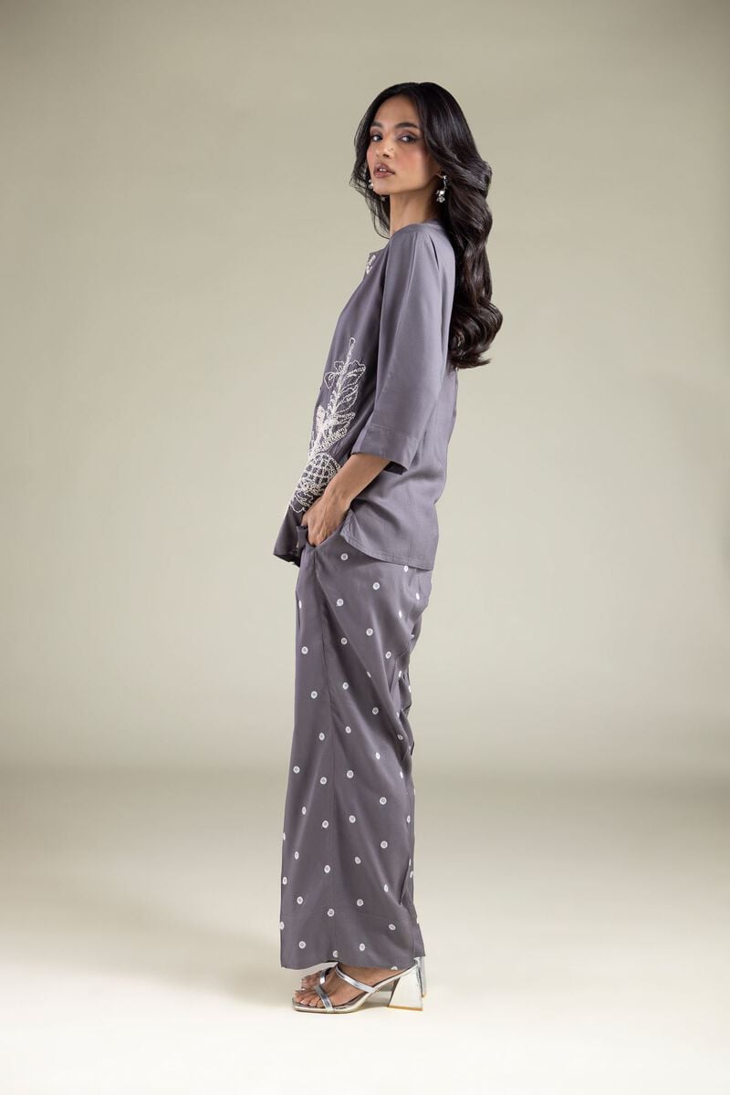 Embroidered | Viscose | Trousers | USD 35.00