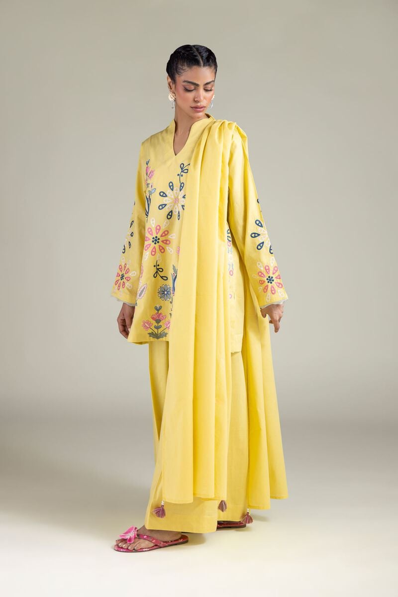 Embroidered | Textured Cotton | Dupatta | USD 25.00