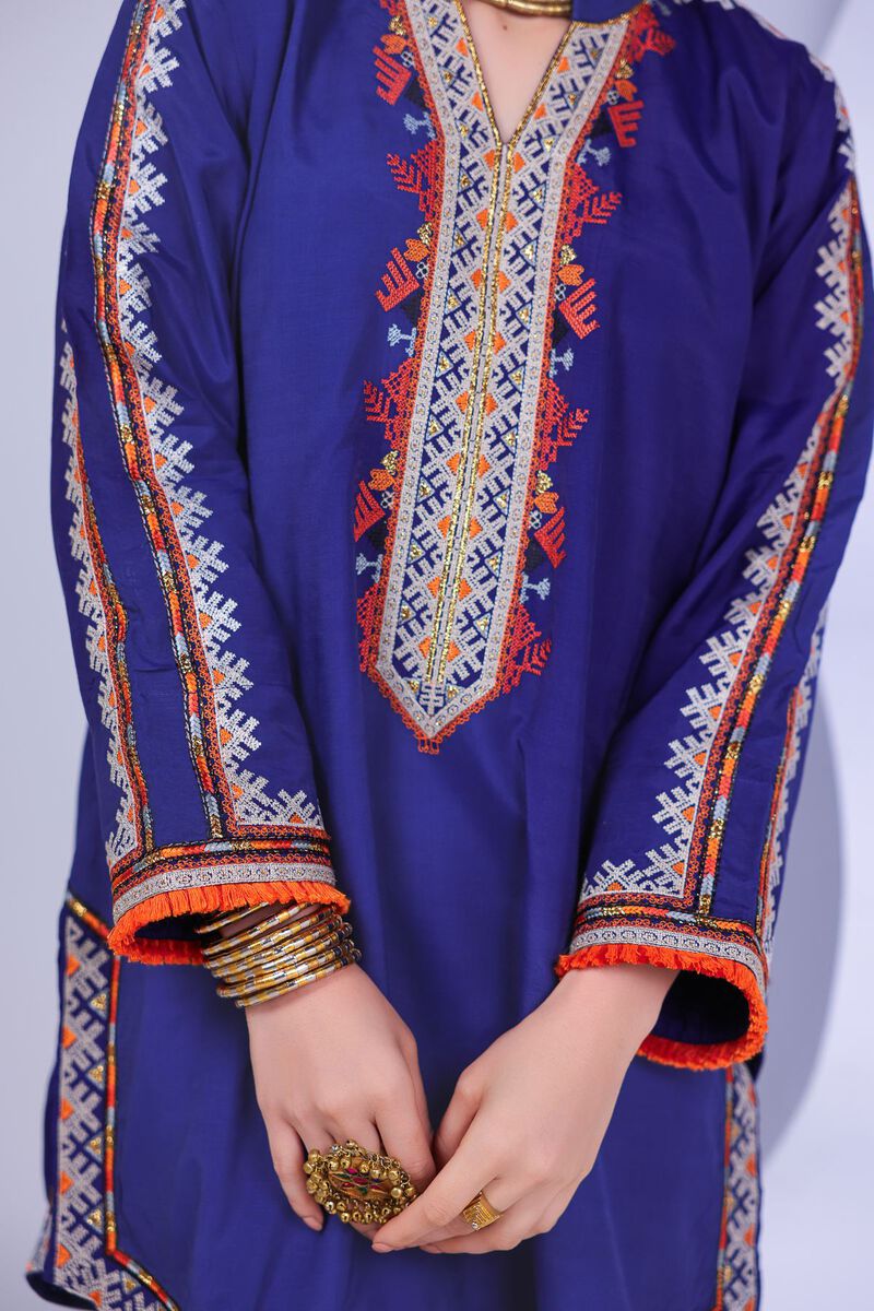 Embroidered | Russian Raw Silk | Kurta | USD 55.00
