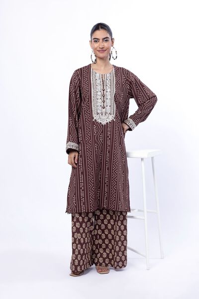 Embroidered | Khaddar | Tailored 2 Piece | Top and Bottom | USD 40.00