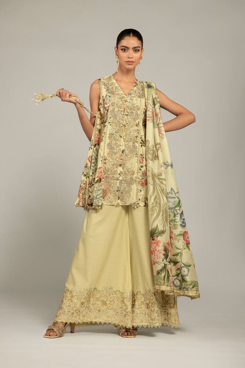 Raw Silk | 3-Piece Co-ord Set | USD 180.00