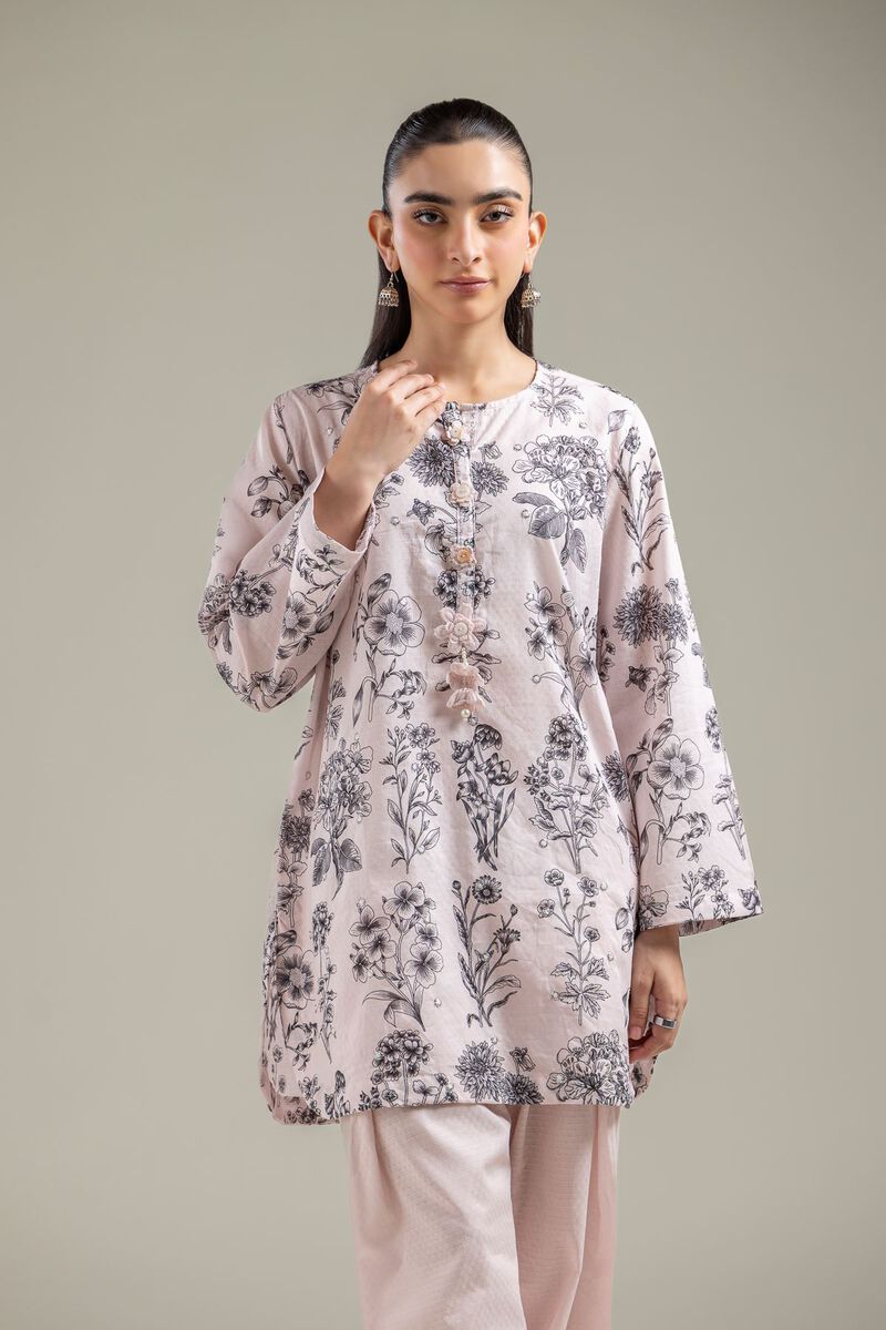 Embroidered | Cotton Dobby | Pink Cotton Kurta | USD 35.00