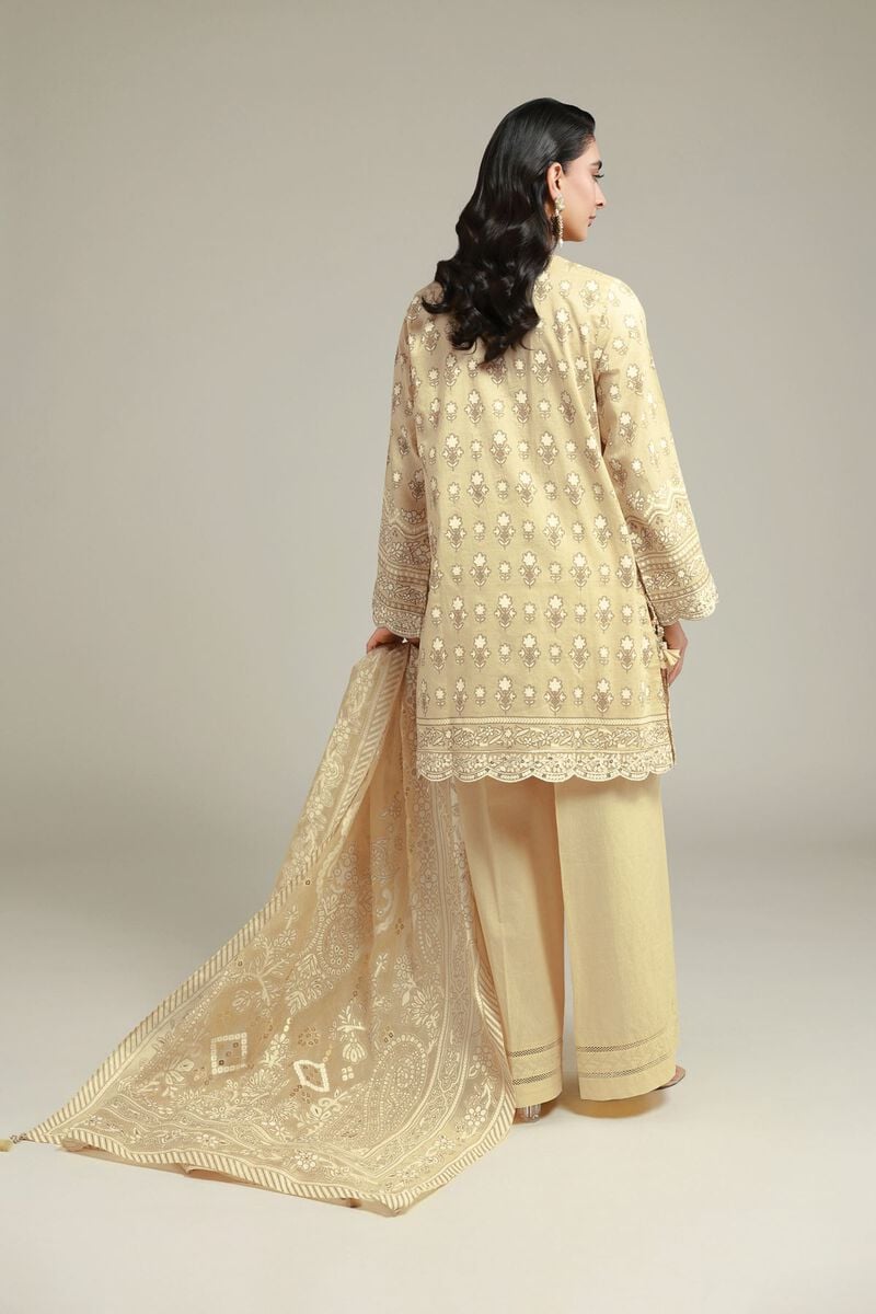 Embroidered | Cambric | Cambric 3-Piece Suit | USD 85.00