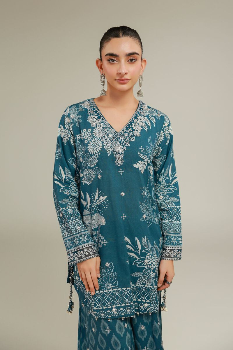Embroidered | Raw Silk | Kurta | USD 55.00