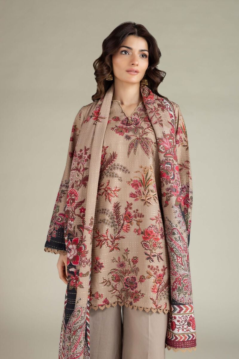 Printed | Mesuri Dobby | Tailored 3 Piece | USD 65.00