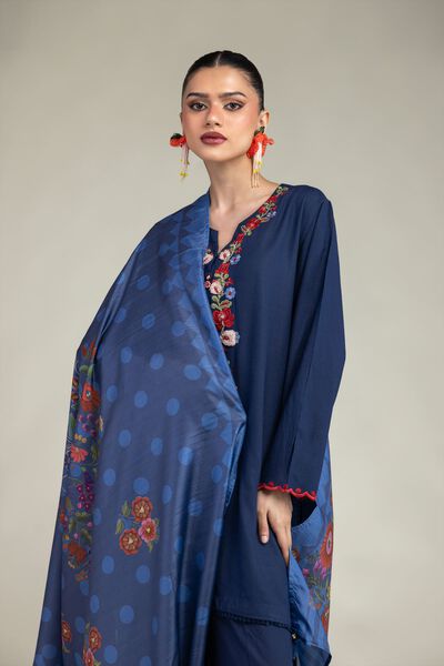 Embroidered | Polyester Silk | Silk Embroidered Dupatta | USD 30.00