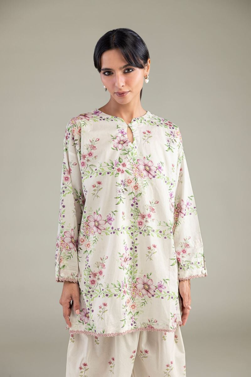 Printed | Cambric | Floral Short Kurta | USD 35.00