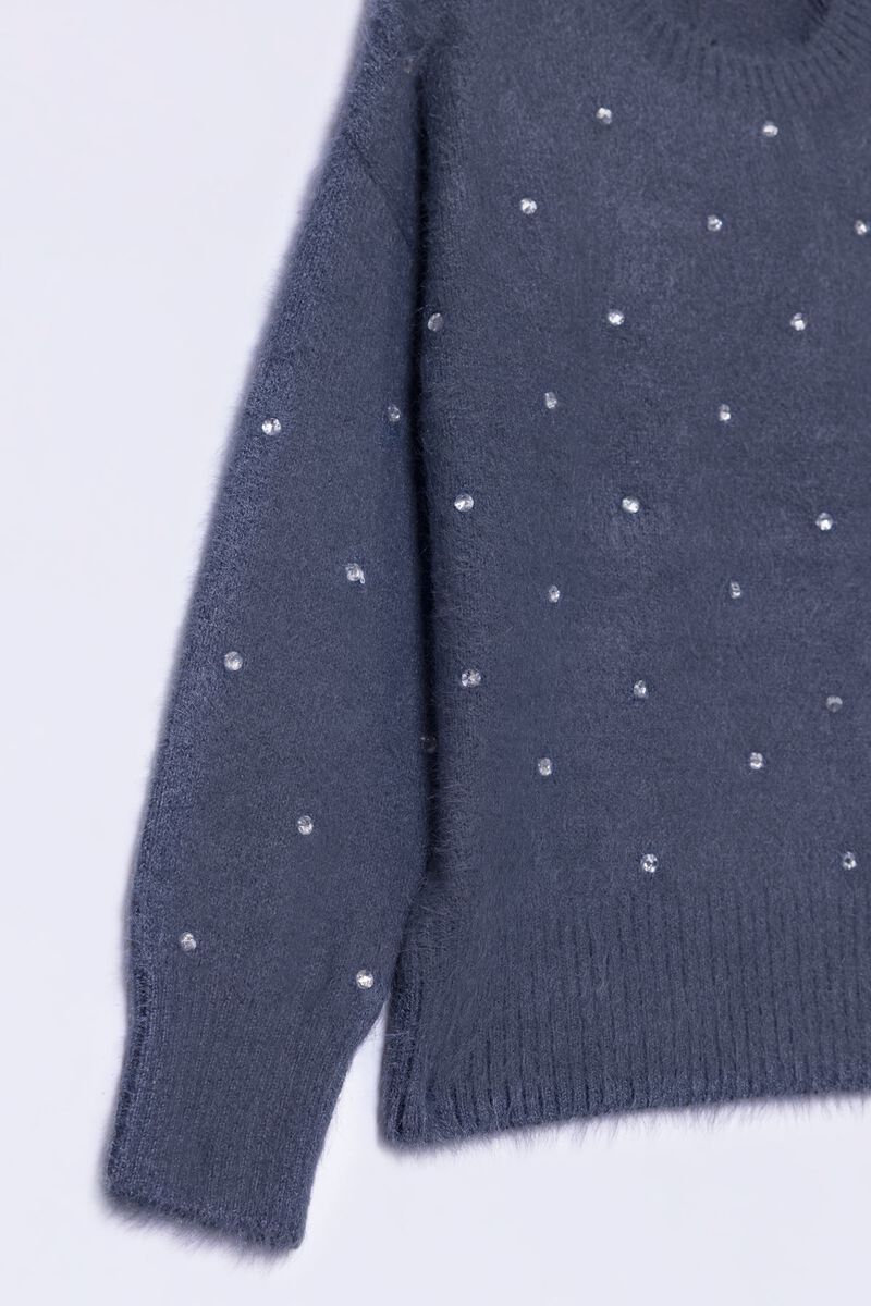 Embellished | Acrylic Feather | Sweater | USD 12.00