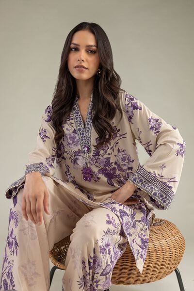 Printed | Viscose | Floral V-Neck Kurta | USD 35.00