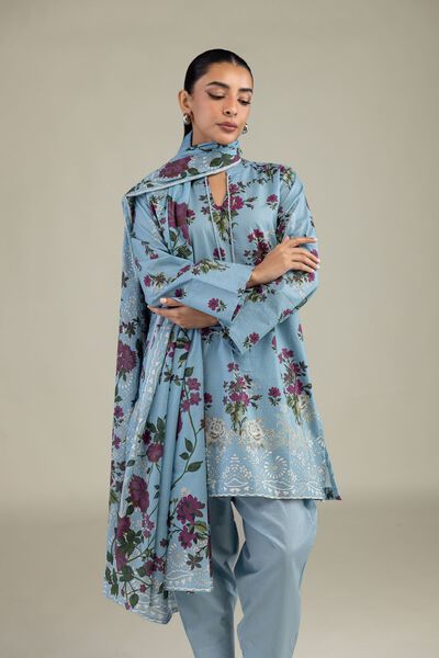 Printed | Lawn | Floral Lawn Dupatta | USD 25.00