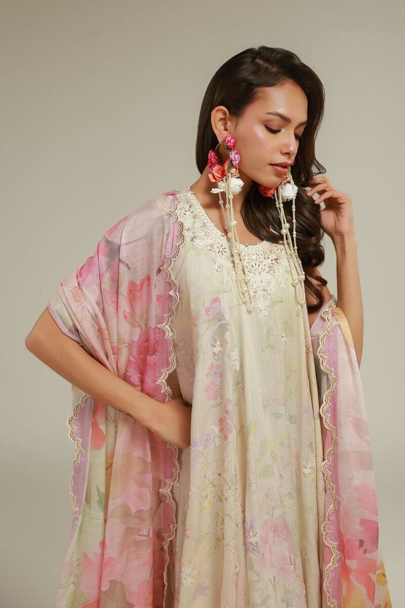 Embroidered | Raw Silk | Sleeveless 3-piece Set | USD 155.00