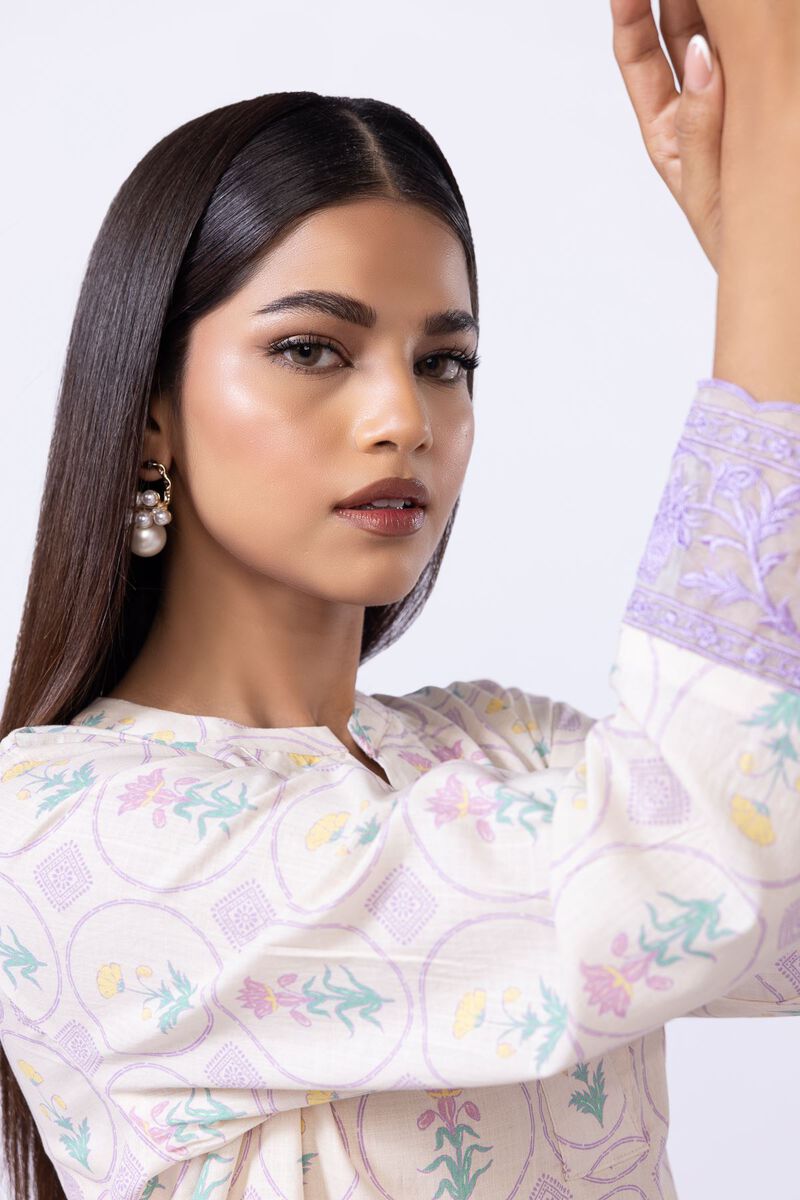 Embroidered | Crosshatch Poplin | Kurta | USD 35.00