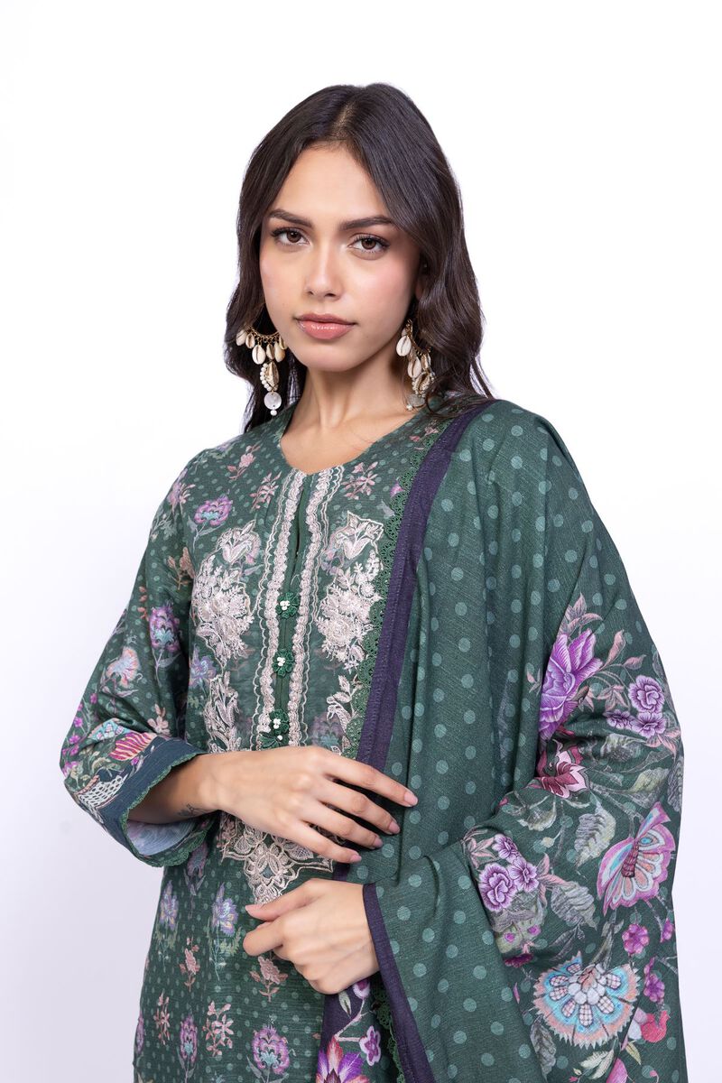 Printed  | Textured Cotton | Dupatta | USD 6.60