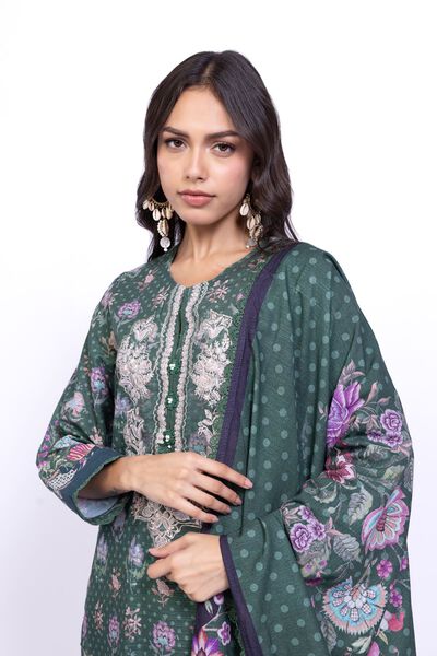 Printed  | Textured Cotton | Dupatta | USD 6.60