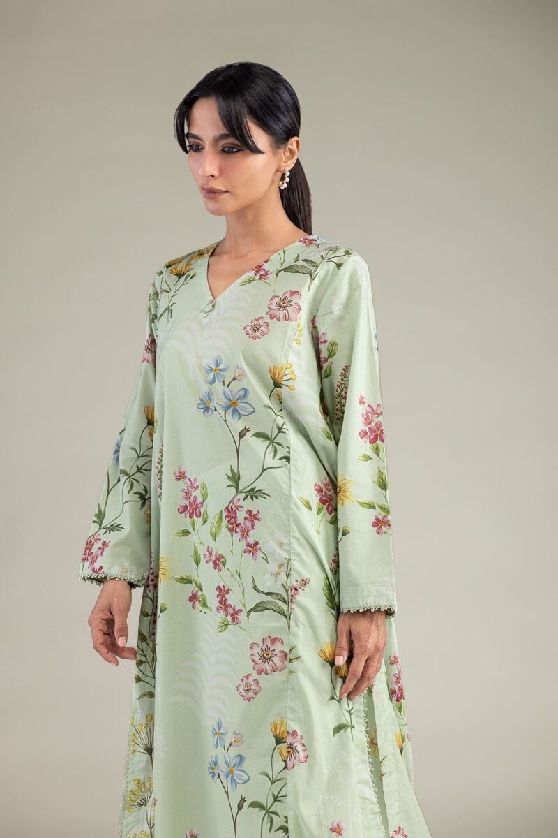 Printed | Cambric | Floral Longline Kurta | USD 35.00