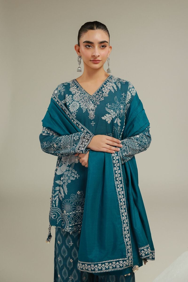 Embroidered | Polyester Silk | Geometric Threadwork Dupatta | USD 40.00