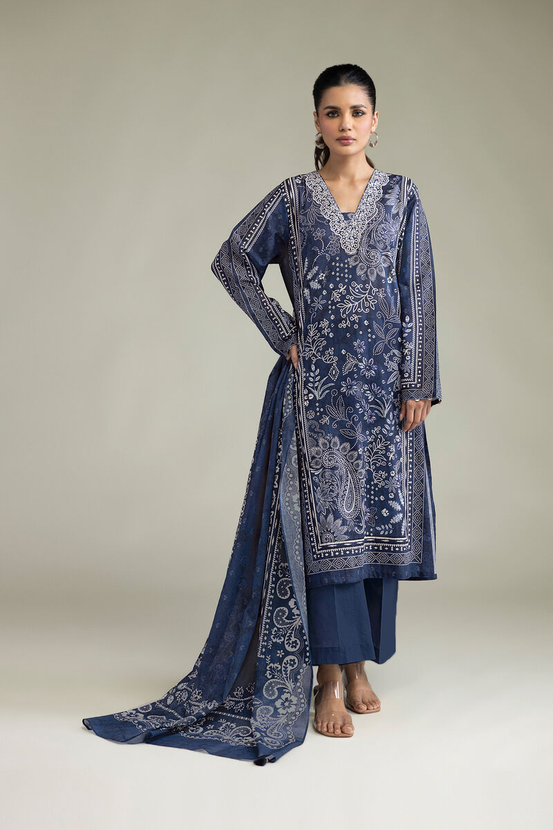 Embroidered | Cambric | Tailored 3-Piece Cambric | USD 70.00