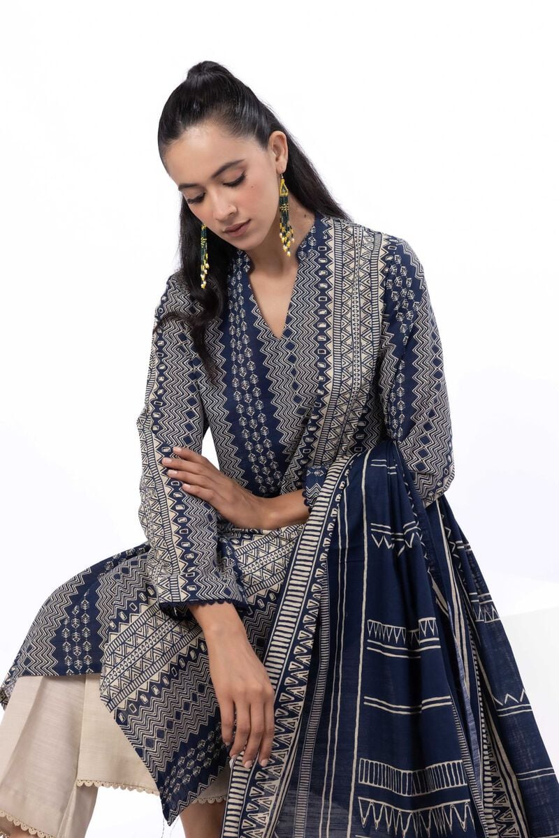 Printed | Light Khaddar | Tailored 3 Piece | USD 45.00