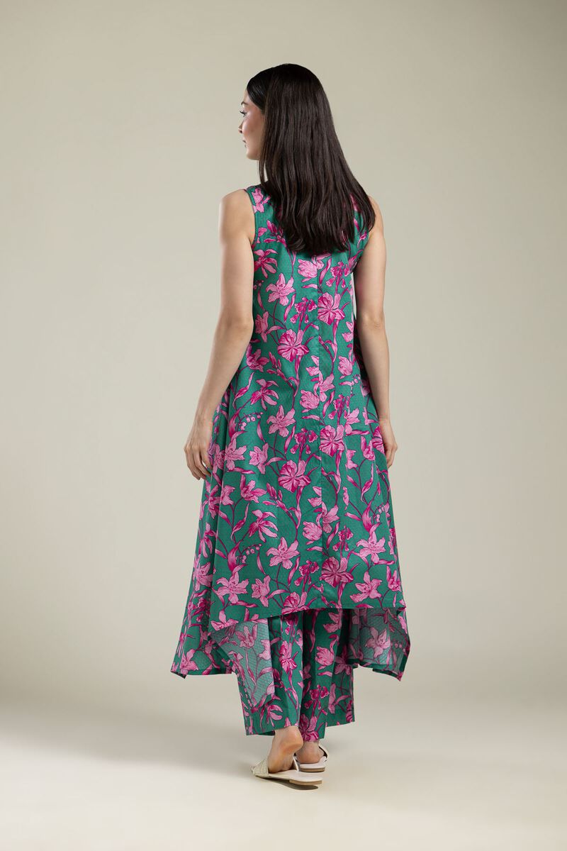 Printed | Cotton Dobby | Sleeveless Cotton Kurta | USD 30.00