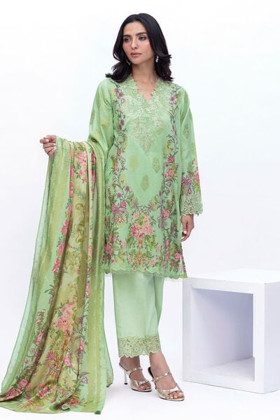 Embroidered | Jacquard | Tailored 3 Piece | USD 75.00