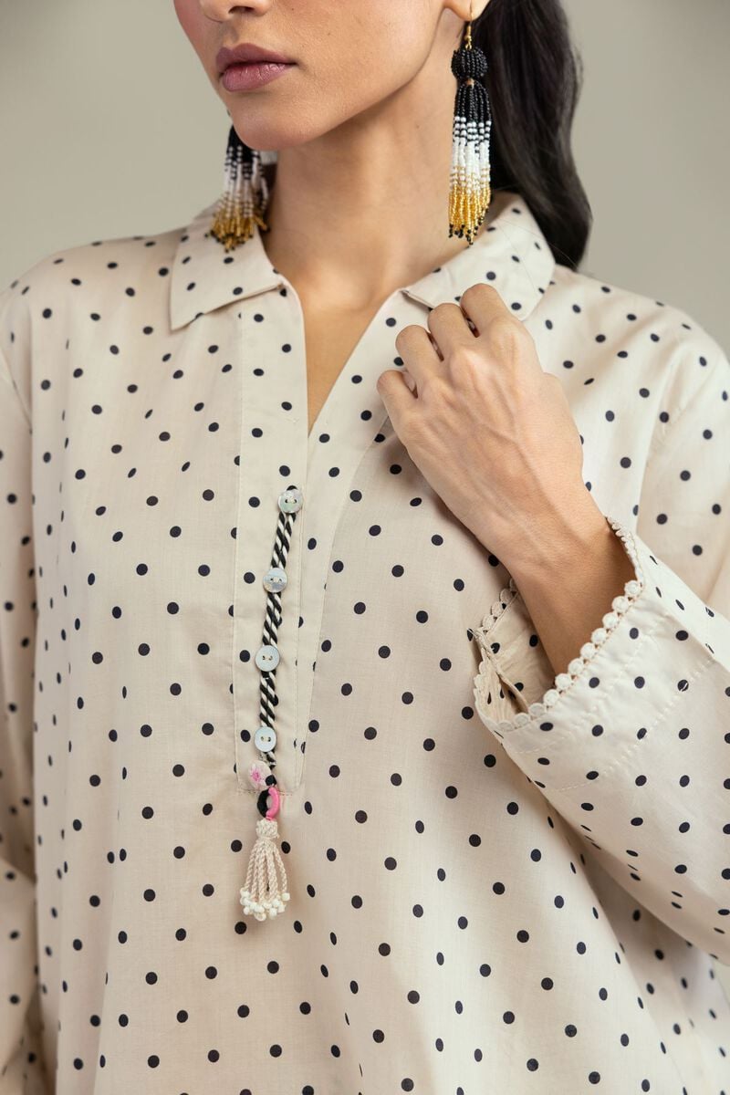 Printed | Cambric | Cambric V-Neck Kurta | USD 35.00