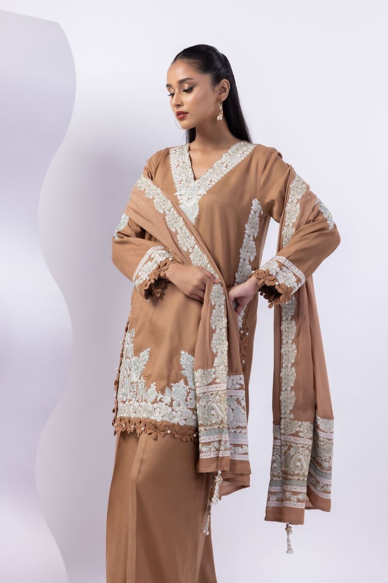 Embroidered | Light Thai Silk | Dupatta | USD 50.00