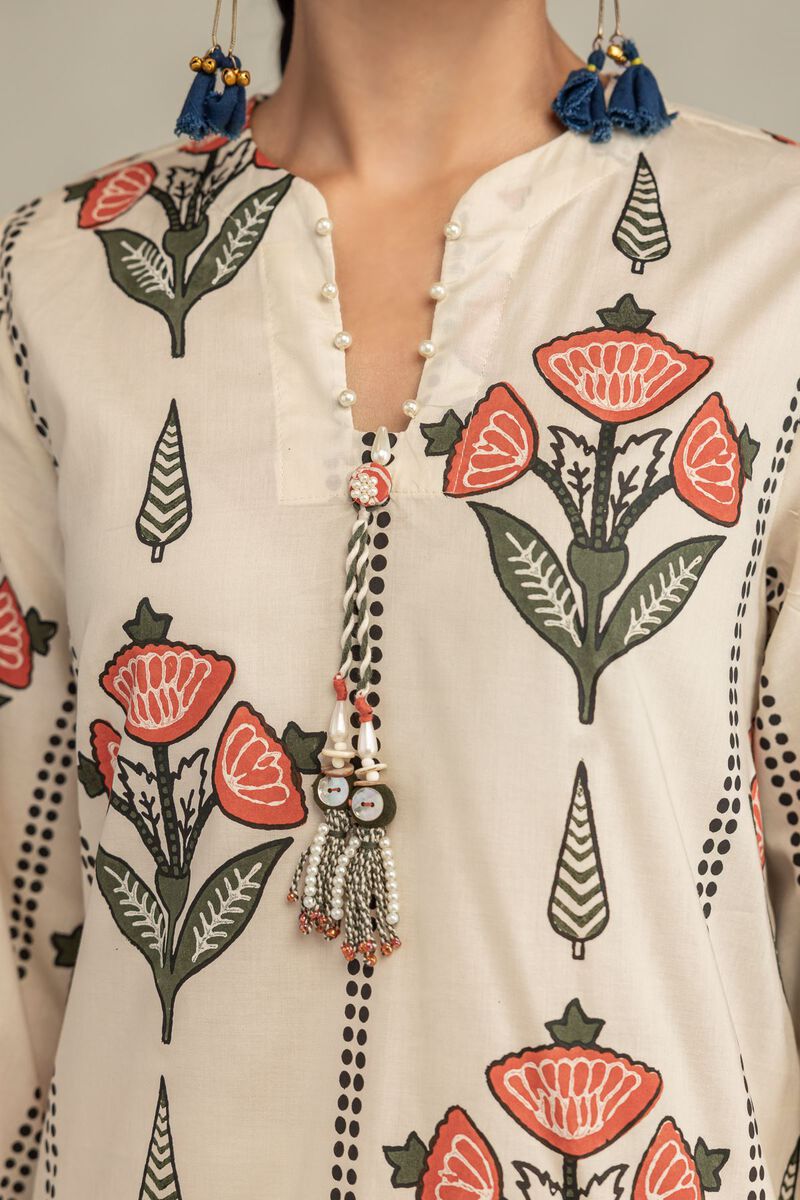 Printed | Cambric | Floral Cambric Kurta | null