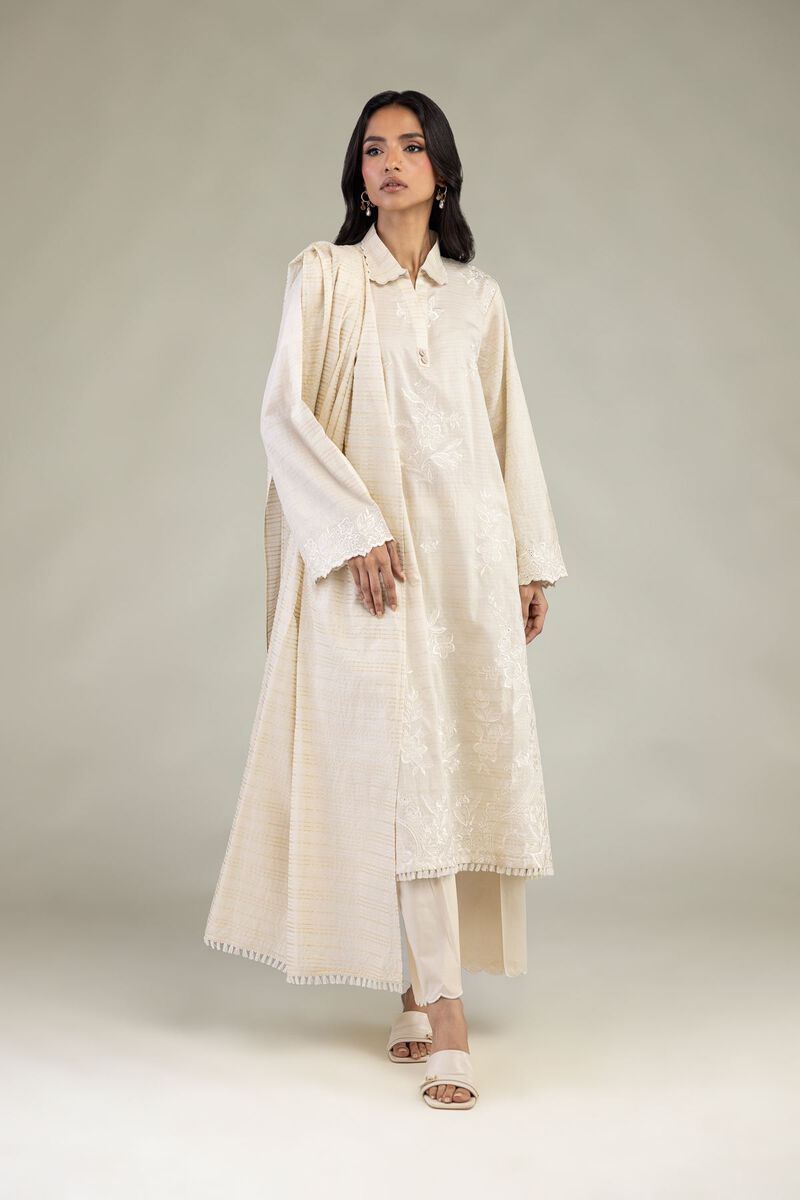 Embroidered | Messuri Dobby | Messuri Tailored 3-Piece | USD 85.00