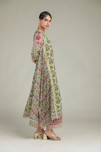 Embroidered | Raw Silk | Silk Floral Pants | USD 35.00