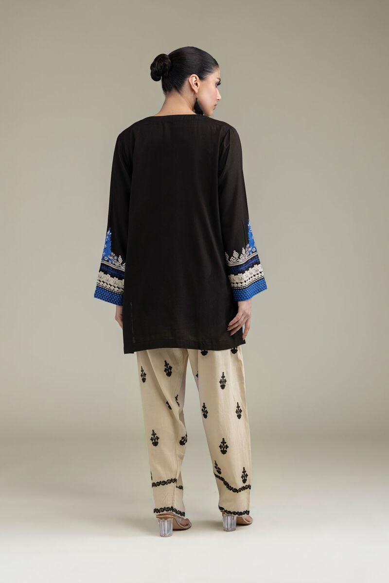 Embroidered | Raw Silk | Short Silk Kurta | USD 45.00