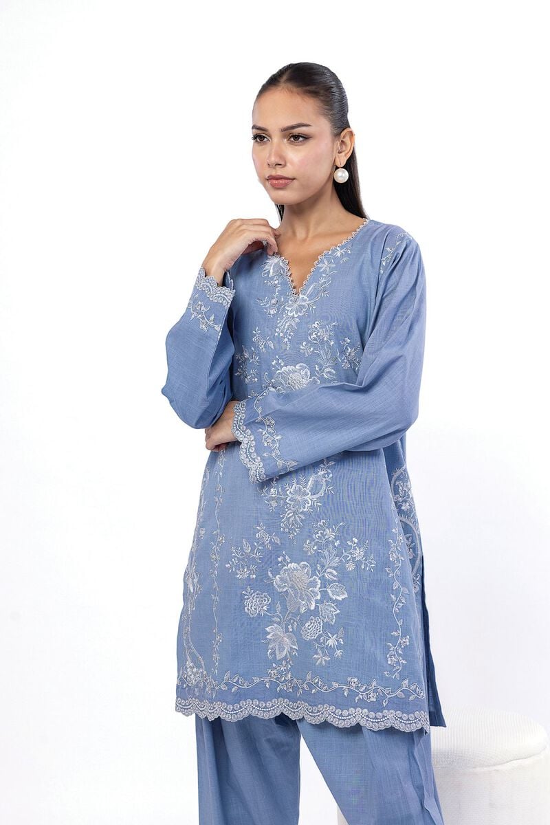 Embroidered | Crosshatch | Tailored 2 Piece | Top and Bottom | USD 45.00