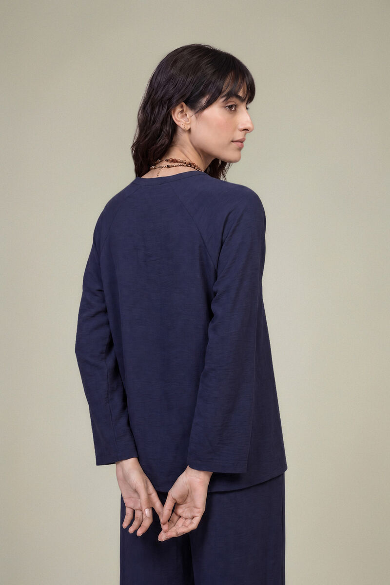 Dyed | Textured Georgette | V-Neck Solid Tunic | USD 40.00