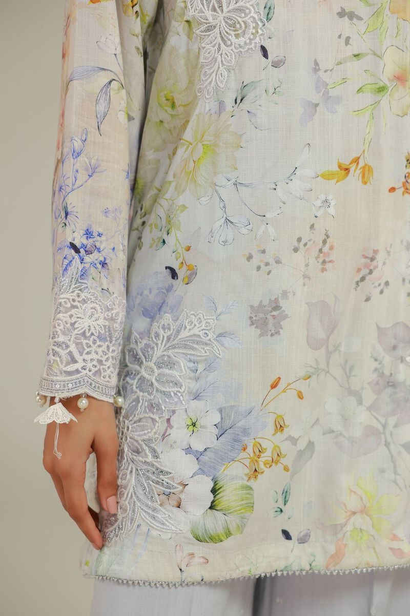 Embroidered | Raw Silk | Floral 3-Piece Set | USD 155.00