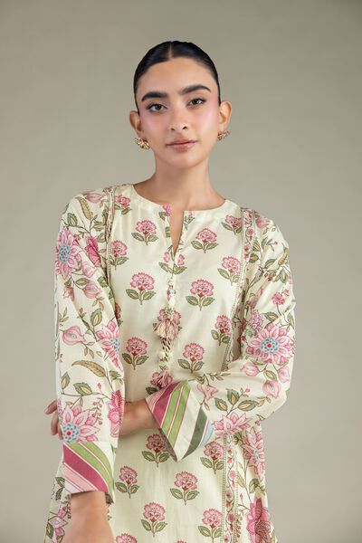 Printed | Cambric | Floral Cambric Kurta | USD 35.00