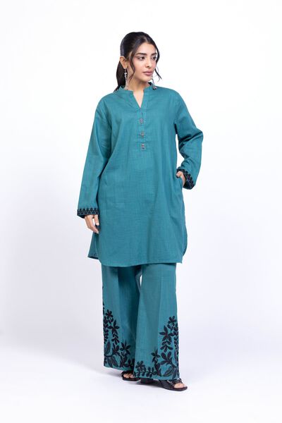 Embroidered | Heavy Textured Cotton | Pants | USD 25.00