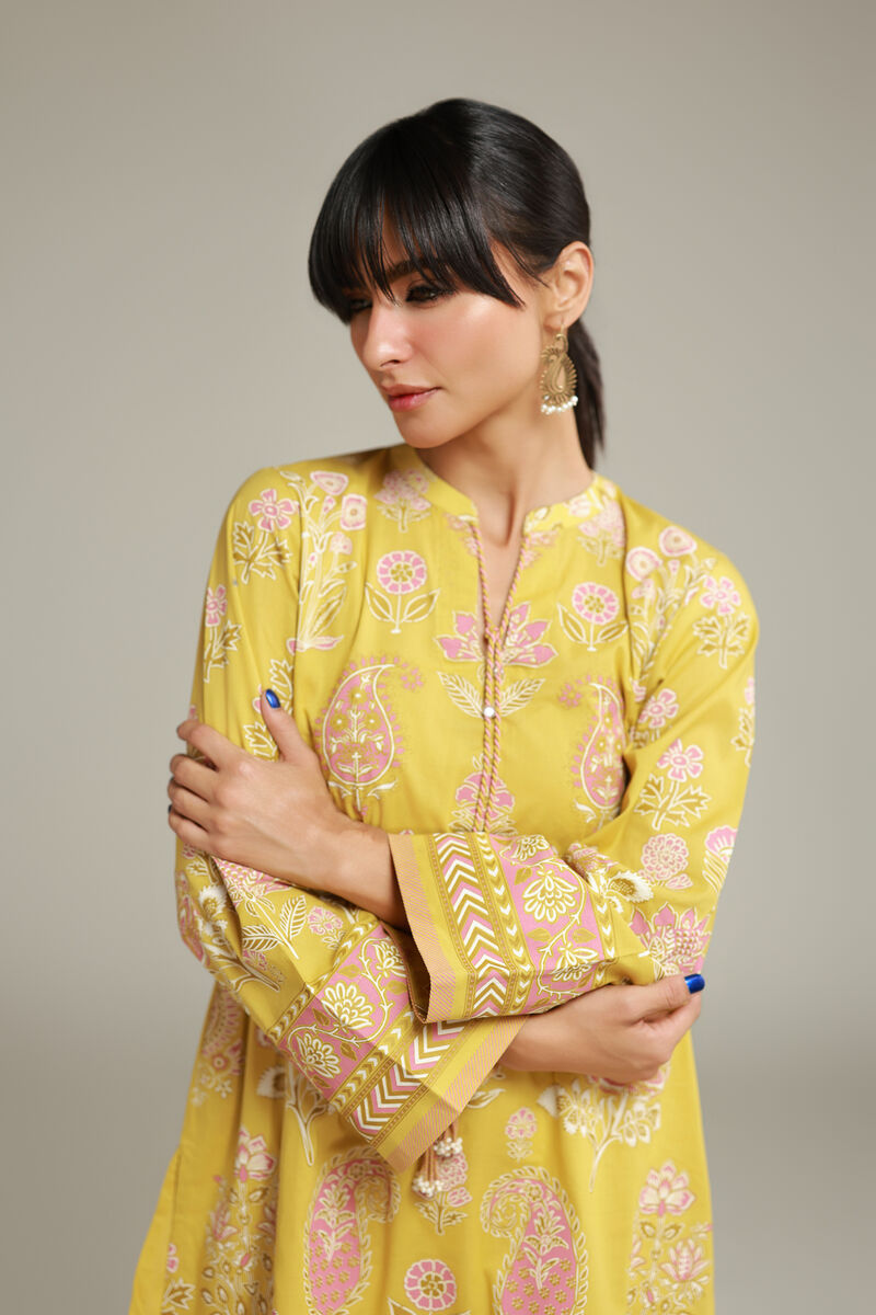 Printed | Cambric | Cambric Drawstring Kurta | USD 35.00