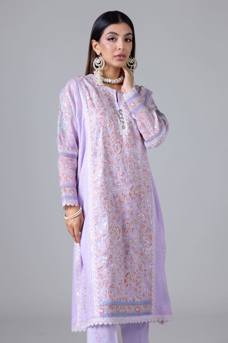 Embroidered | Viscose Polyester Net | Kurta | null