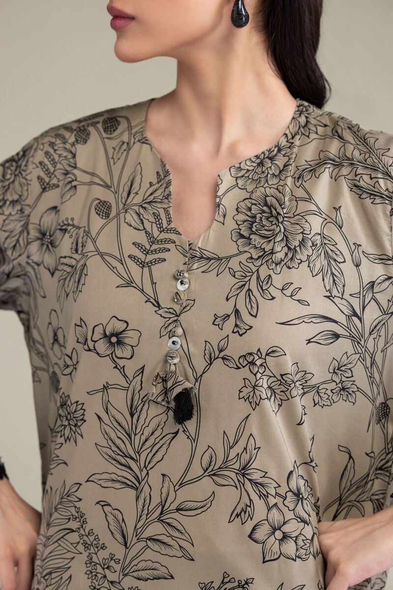 Printed | Cotton Viscose | Long Cotton Kurta | USD 35.00