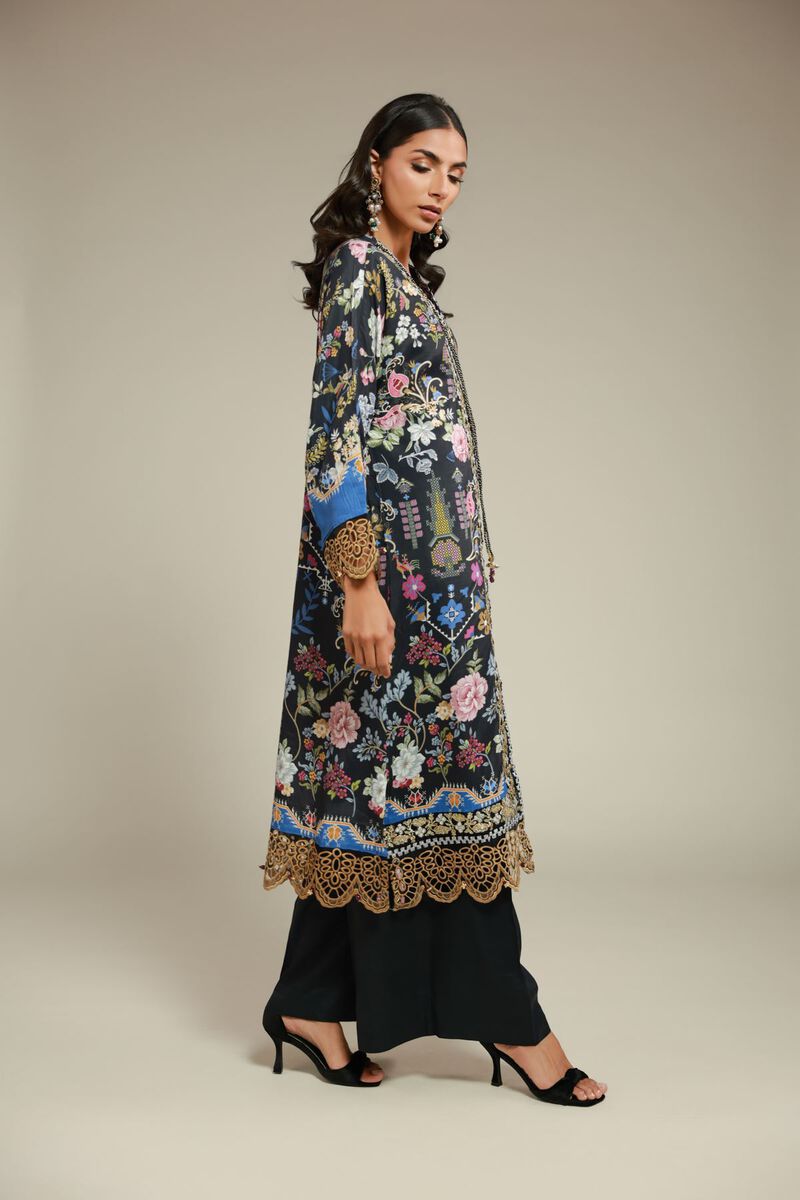 Embroidered | Raw Silk | 2 Piece Co-ord Set | Top and Bottom | USD 125.00