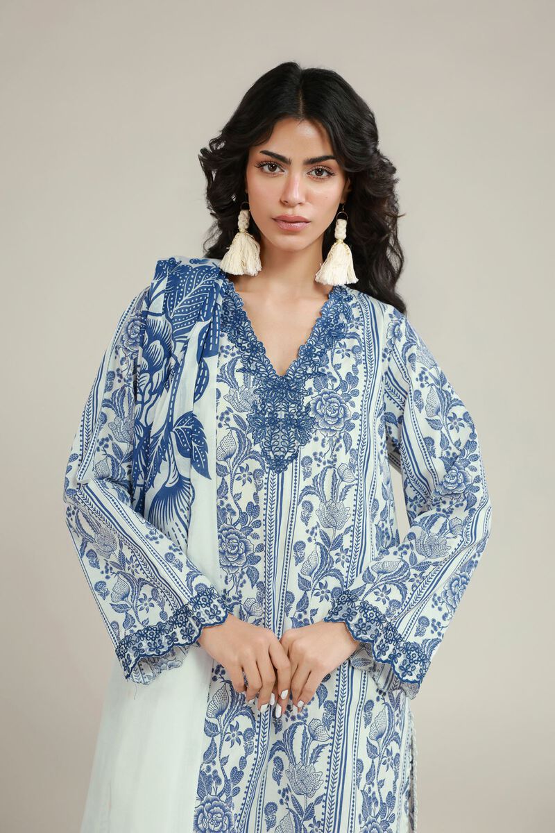 Printed | Lawn | 3-Piece Floral Suit | USD 70.00