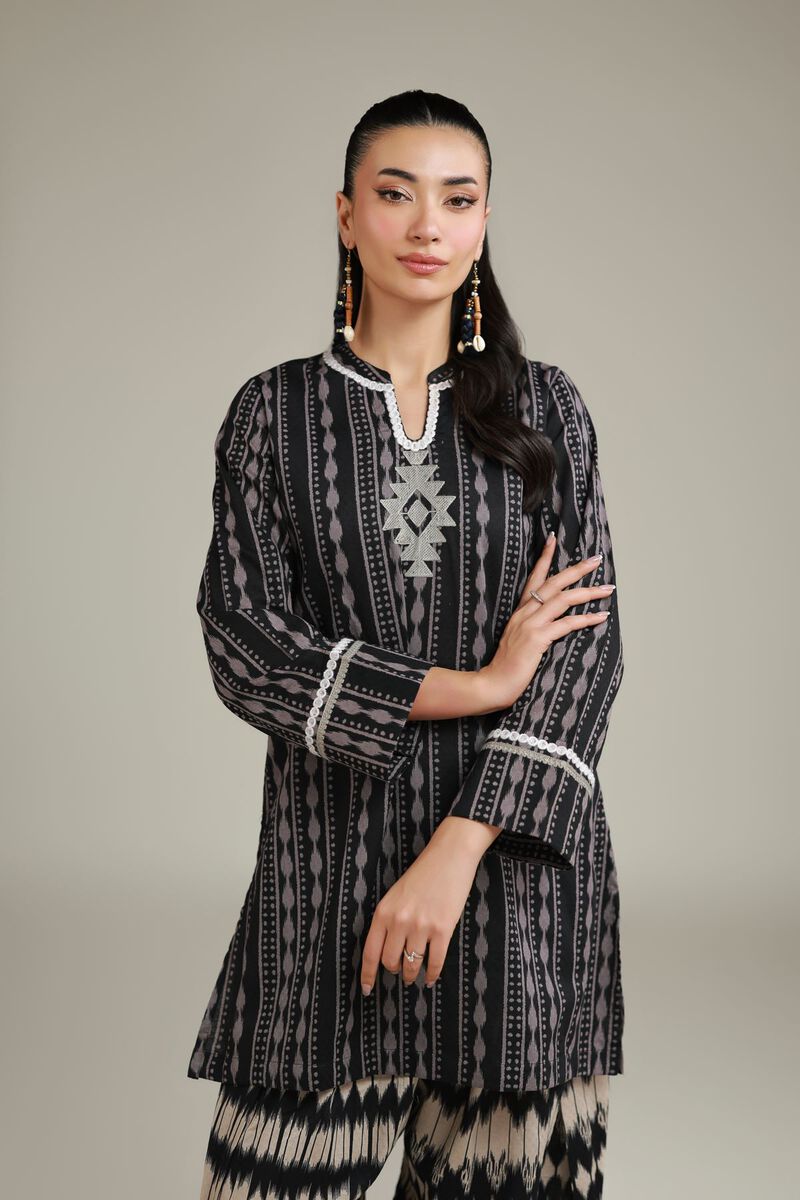 Embroidered | Cotton Dobby | Short Cotton Kurta | USD 30.00