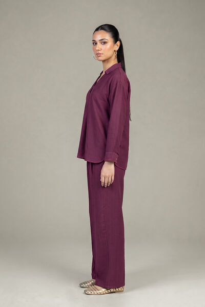 Dyed | Crepe | Solid Crepe Trousers | USD 35.00