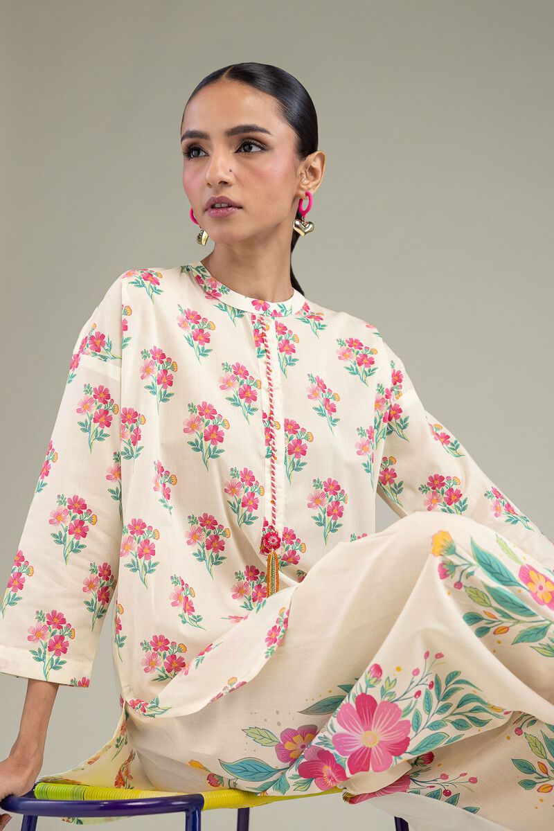 Printed | Cambric | Floral Cambric Kurta | USD 30.00
